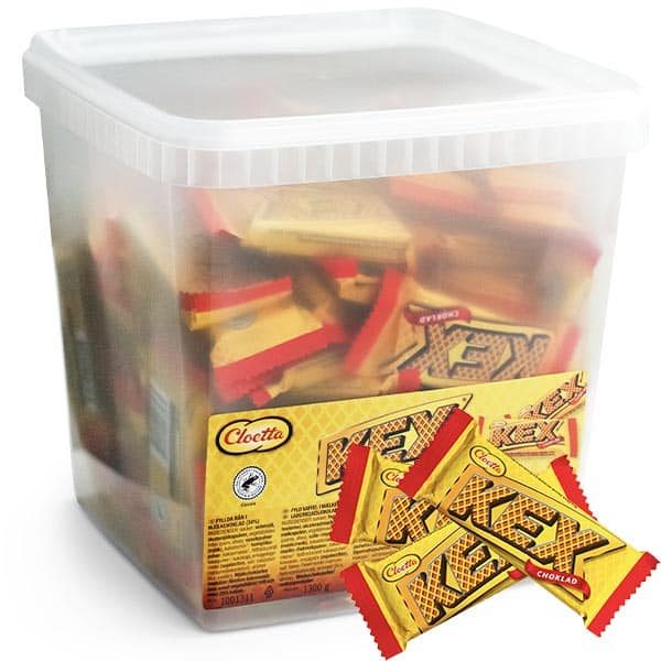 Cloetta Kexchoklad storpack. Godislåda 1,3 kg med inslaget godis - Engstromskonfektyrer.se