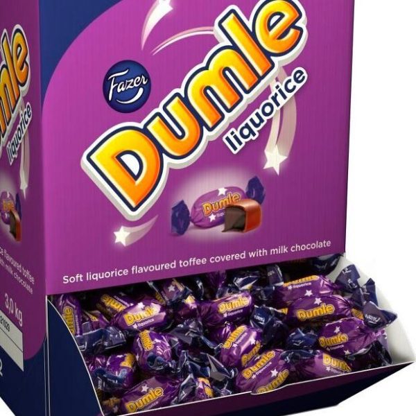Fazer Dumle Lakrits Choklad i lösvikt - storpack 3 kg - Engstromskonfektyrer.se