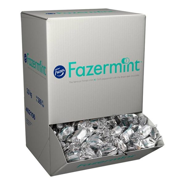 Fazer Mint - mintchoklad storpack - godislåda 3 kg - inslaget godis - Engstromskonfektyrer.se
